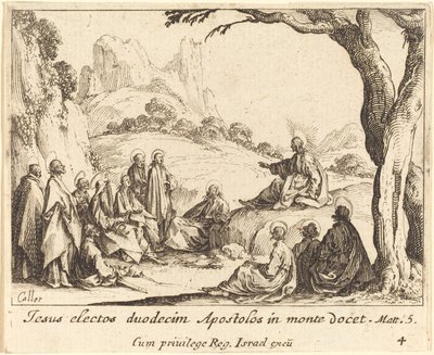 Bergspredikan av Jacques Callot