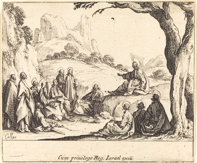 Bergspredikan av Jacques Callot