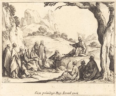 Bergspredikan av Jacques Callot