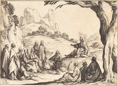 Bergspredikan, 1635. av Jacques Callot