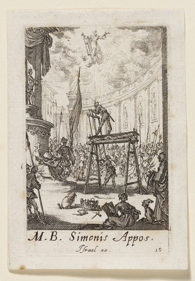 Aposteln Simon (Simonis Appos.) av Jacques Callot