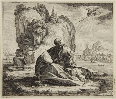 Sankt Johannes på ön Patmos av Jacques Callot