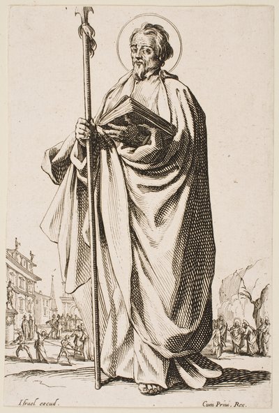 Sankt Tomas, ur serien ”De stora apostlarna” av Jacques Callot
