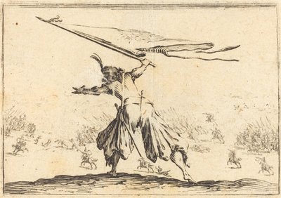 Fanbärare av Jacques Callot