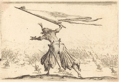 Fanebärare av Jacques Callot
