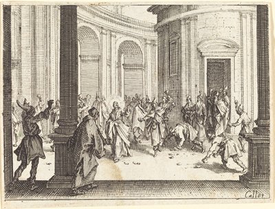 Jesu stening, 1635. av Jacques Callot