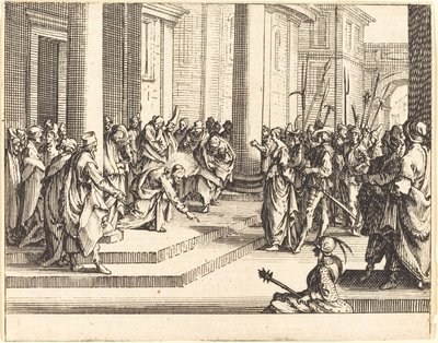 Jesu stening, 1635. av Jacques Callot