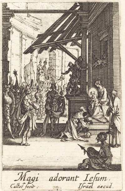 Tillbedjan av Magi av Jacques Callot