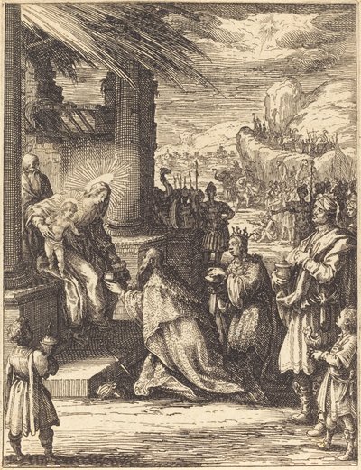 Tillbedjan av Magi av Jacques Callot