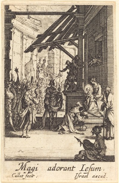 Tillbedjan av Magi av Jacques Callot