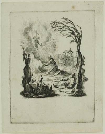 Plågorna i trädgården, ur Den lilla passionen av Jacques Callot