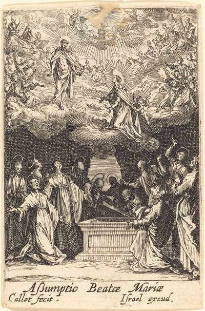 Jungfruns antagande av Jacques Callot