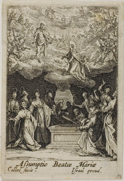Jungfru Marie himmelsfärd, ur Jungfru Marie liv av Jacques Callot