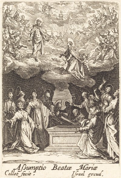 Jungfruns antagande, i eller efter 1630. av Jacques Callot