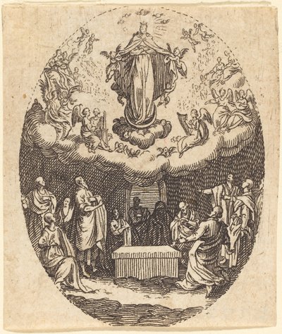 Antagandet med Cherubin av Jacques Callot