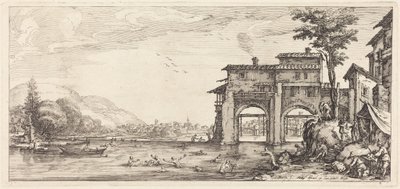 De badande av Jacques Callot