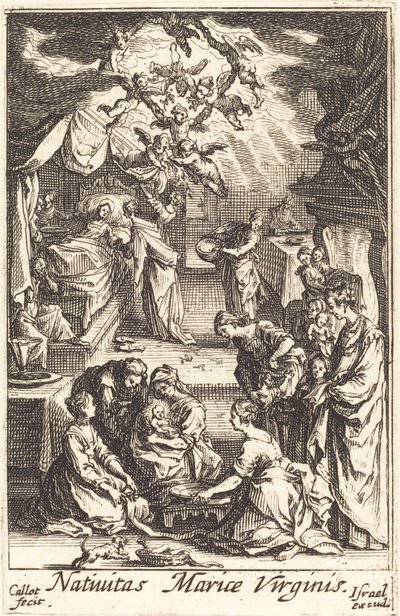 Jungfruns födelse av Jacques Callot