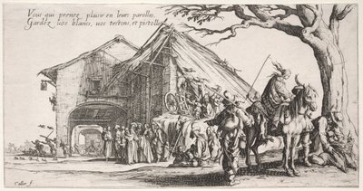 The Bohemians: The Stopping Place: The Fortune Teller, ca. 1621-1625. av Jacques Callot