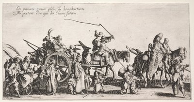 Bohemerna, ca. 1621-1625. av Jacques Callot