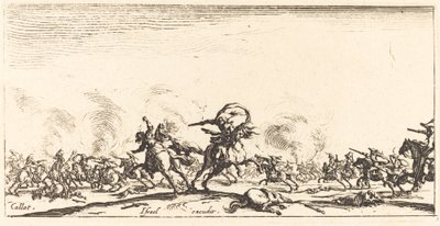 Kavalleristriden med pistoler av Jacques Callot