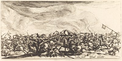 Kavalleristriden med svärd av Jacques Callot