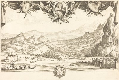 Striden vid Avigliana, 1631 eller efter. av Jacques Callot