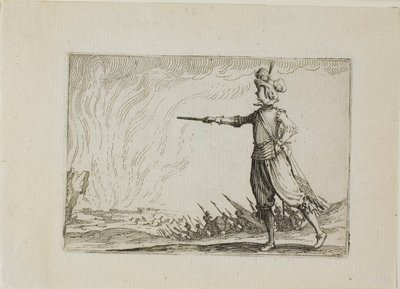 Kommendören till fots, från The Caprices av Jacques Callot