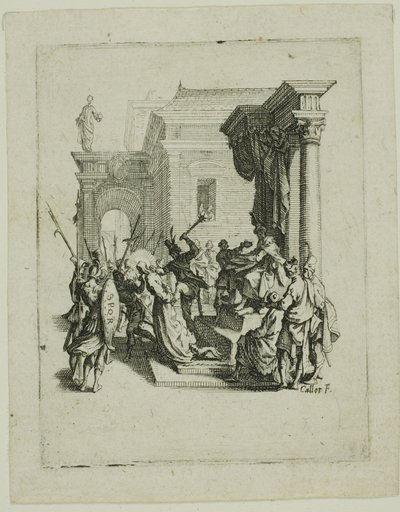 Dödsdomen, från Den lilla passionen av Jacques Callot