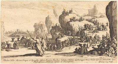 Korsningen av Röda havet av Jacques Callot