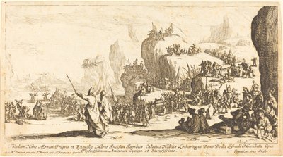 Korsningen av Röda havet, 1629. av Jacques Callot