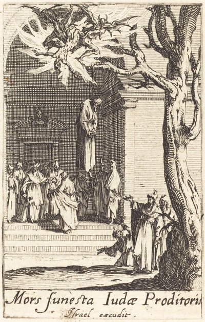 Judas död, ca. 16341635. av Jacques Callot