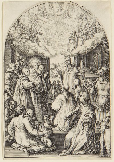 Sankt Benedikts död av Jacques Callot