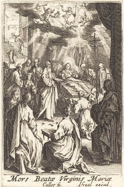 Jungfruns död, 1630 eller efter. av Jacques Callot