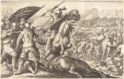 Det turkiska kavalleriets nederlag, ca. 1614. av Jacques Callot