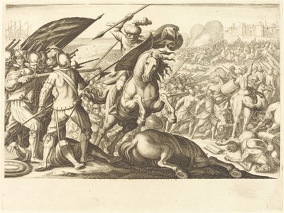 Det turkiska kavalleriets nederlag, ca. 1614. av Jacques Callot