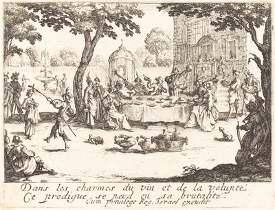 Försvinnandet, 1635. av Jacques Callot