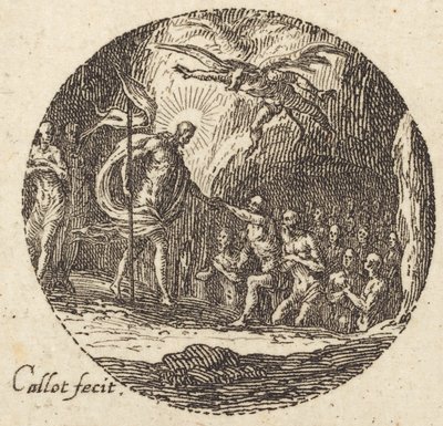 Gravläggningen, c. 1631. av Jacques Callot