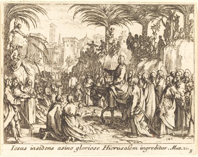Inträdet i Jerusalem av Jacques Callot