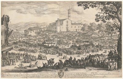 Mässan på Impruneta av Jacques Callot