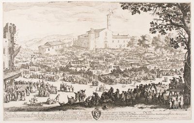 Marknaden i L’Impruneta av Jacques Callot