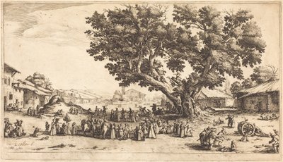 Marknaden i Xeuilley av Jacques Callot