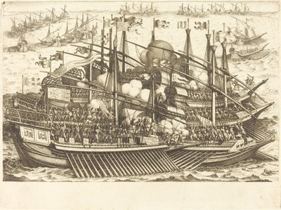 Det första sjöslaget av Jacques Callot