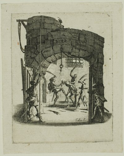 The Flagellation, från The Small Passion av Jacques Callot