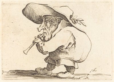 Flageoletspelaren av Jacques Callot