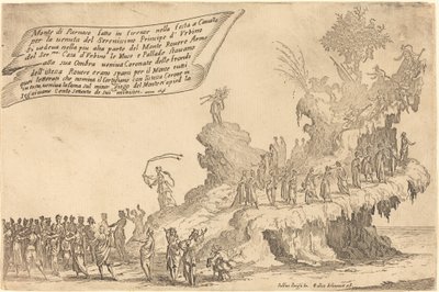 Parnassos flotta av Jacques Callot