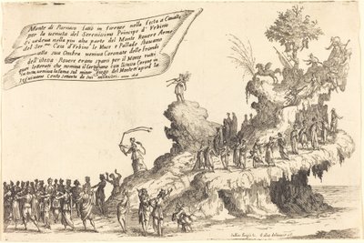 Parnassos flotta, 1616. av Jacques Callot