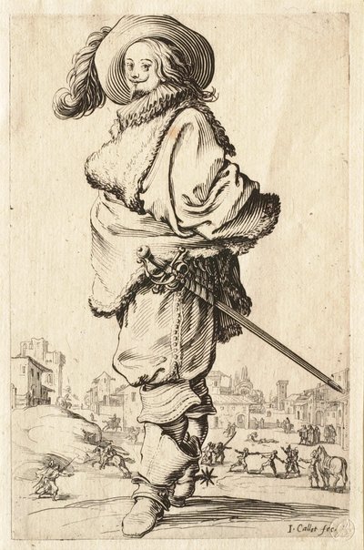Herren i pälsrocken av Jacques Callot