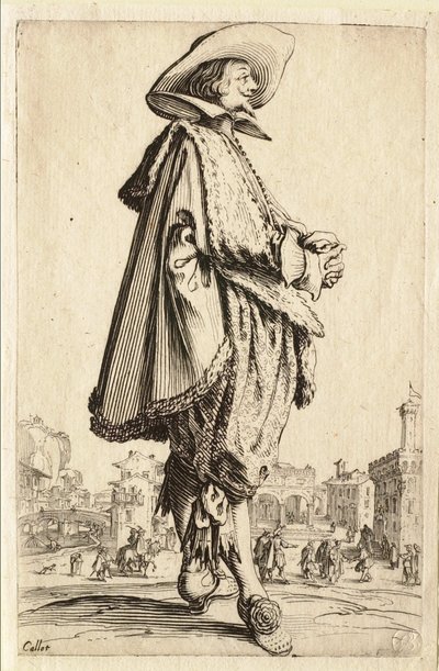 Gentlemannen med knäppta händer av Jacques Callot