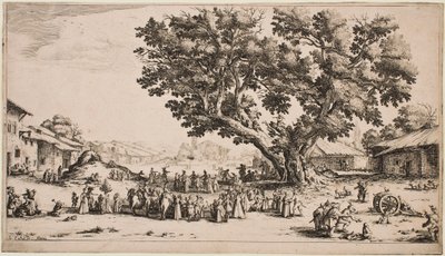 Marknaden i Gondreville av Jacques Callot