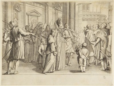 Storhertiginnan Maria Maddalena och hemgiftsfesten av Jacques Callot